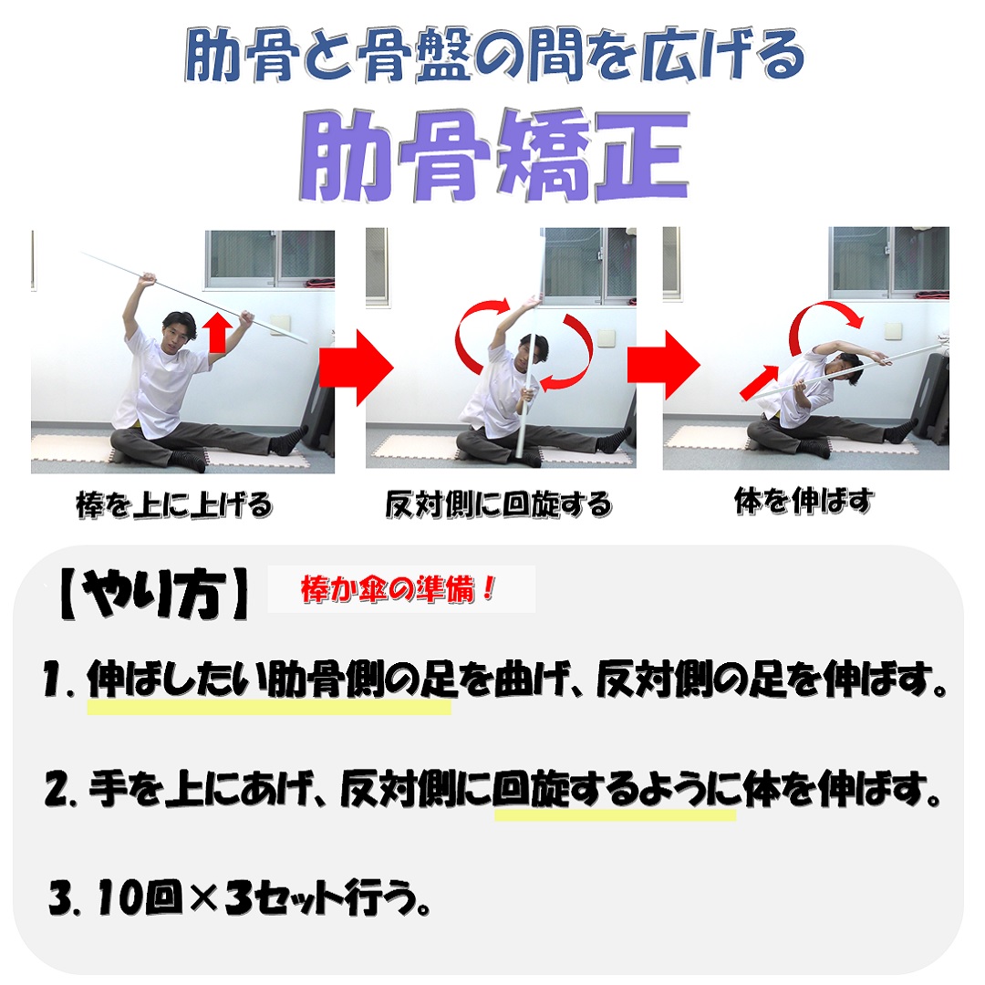 肋骨が片方だけ出てる それって自分でも矯正できますよ 小顔矯正 整体を東京でお探しならrevision